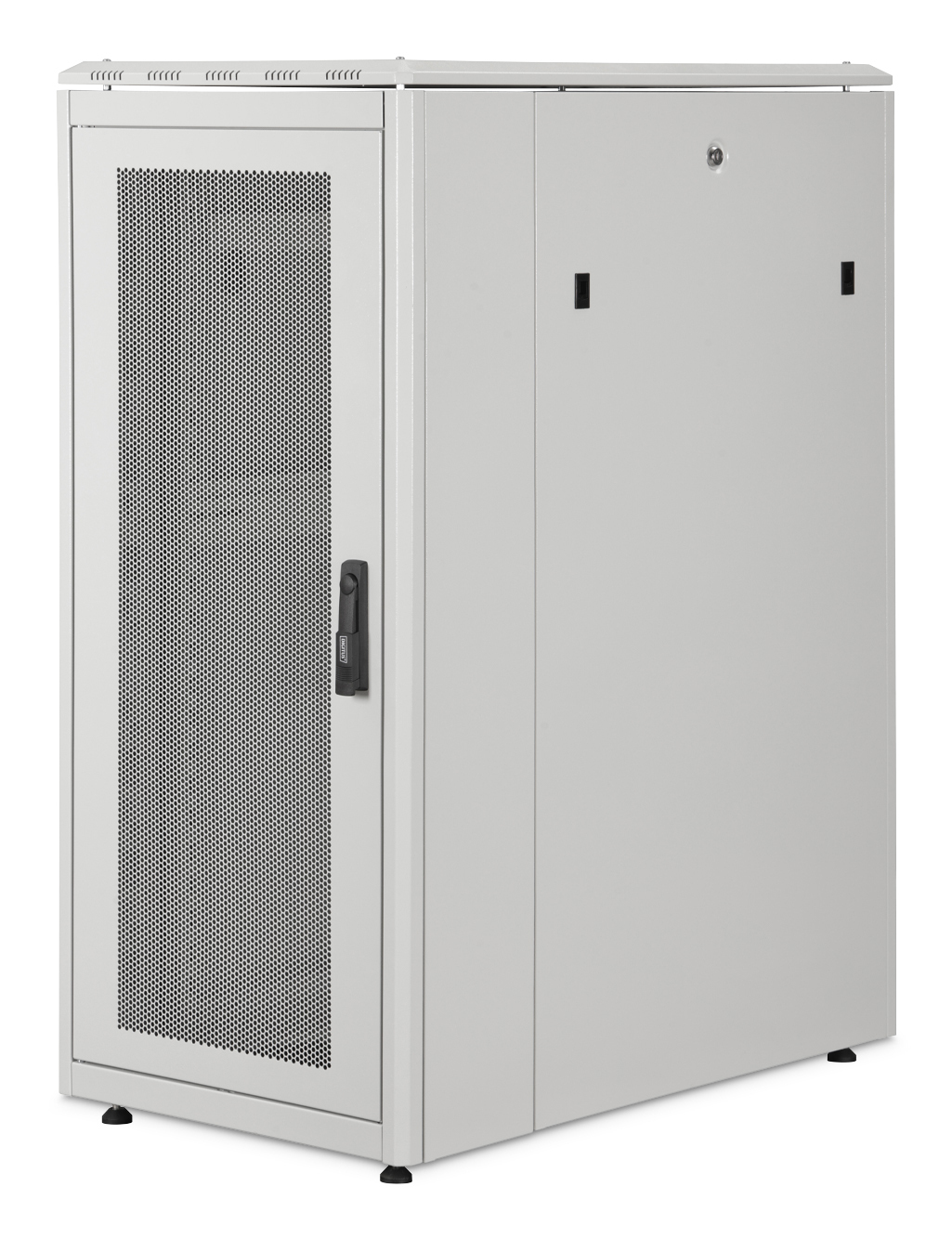 Server-Schrank, Netzwerkschrank, Aluminiumgehäuse, Perforierte Tür, Schloss-Tür