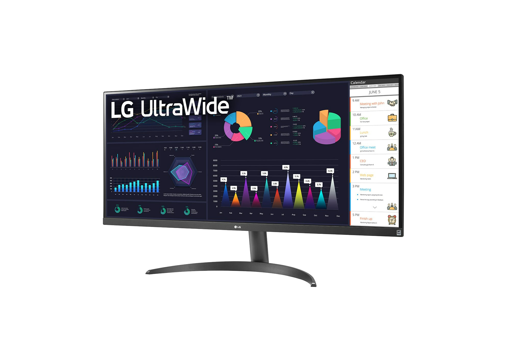 LG Monitor 34" 34WQ500-B UltraWide VESA HDR HDMI USB DP IPS 21:9 LG Monitor 34" 34WQ500-B UltraWide VESA HDR HDMI USB DP IPS 21:9