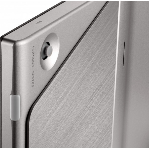 Spiegel, Brushed Metal, Magnetverschluss, Kühlschranktür, Schlossknopf