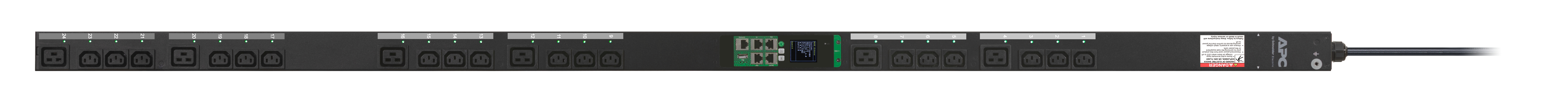 APC EPDU1216SMBO - EasyPDU, Metered-by-Outlet mit Switching, ZeroU, 11kW, 230V, (18) C13 & (6) C19