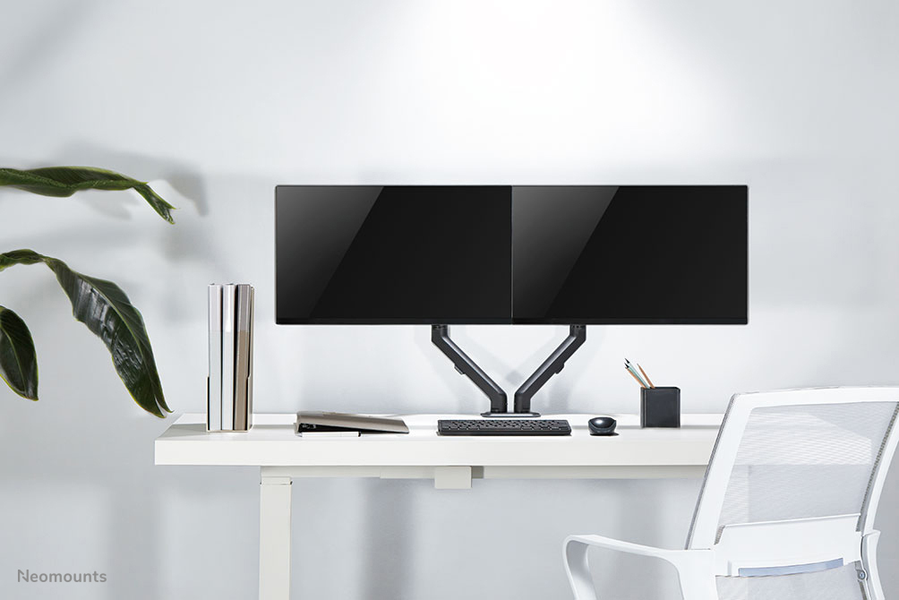 Neomounts Monitor-Tischhalterung - Klemme /Bolzen - 7 kg - 43,2 cm (17 Zoll) - 68,6 cm (27 Zoll) - 100 x 100 mm - Schwarz