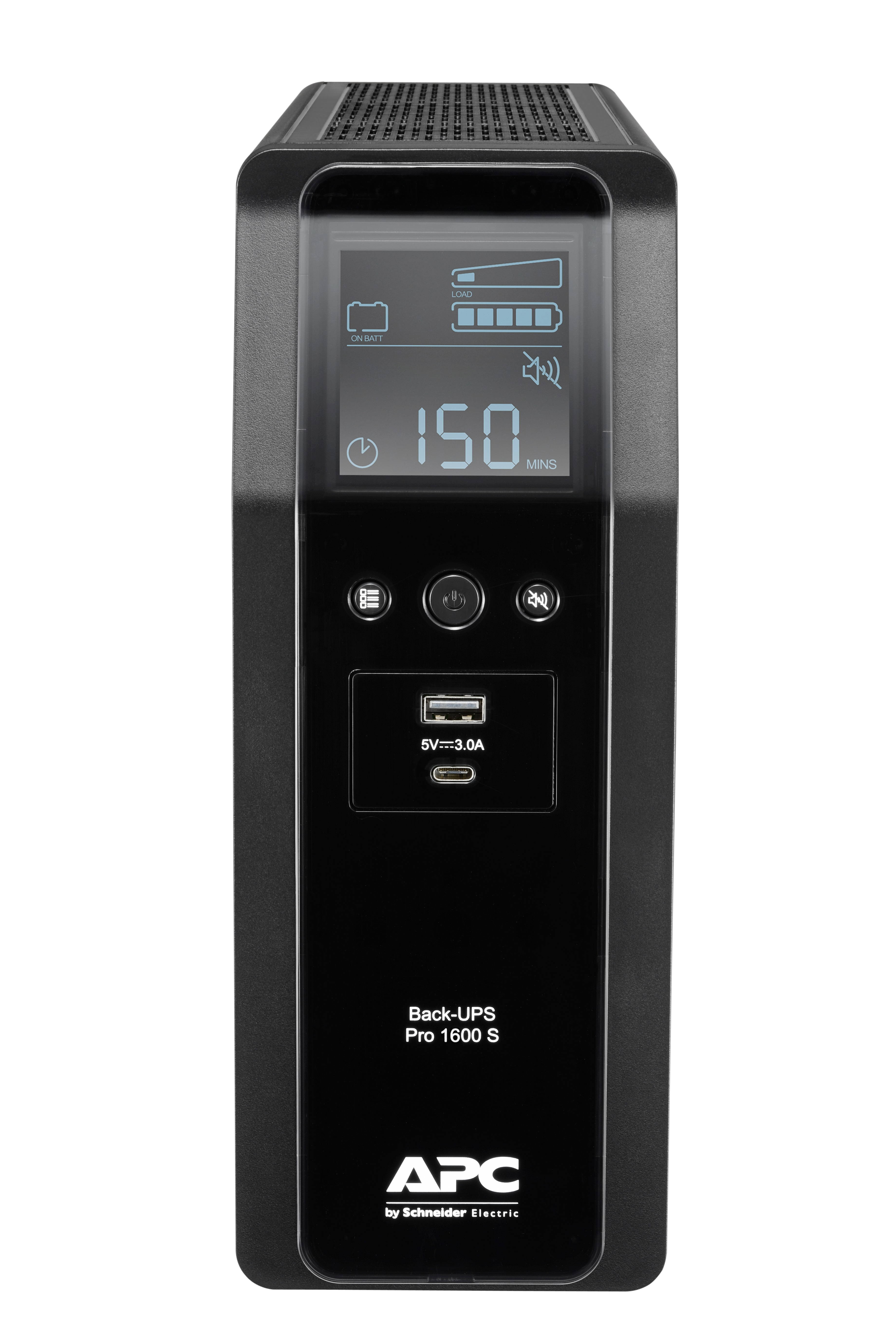 Back-UPS Pro 1600 S, Unterbrechungsfreie Stromversorgung, USV, USB-C Anschluss, LCD-Anzeige