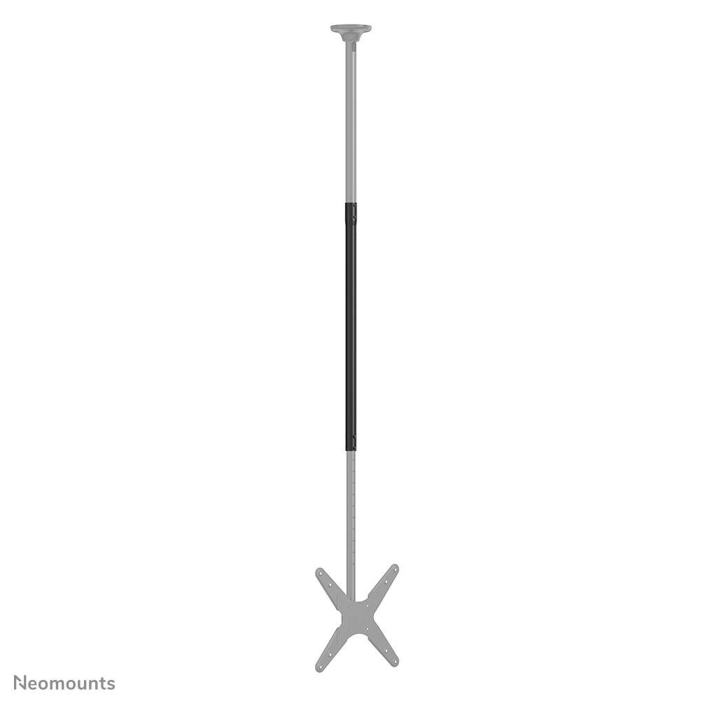 Neomounts Verlängerungsrohr für Deckenhalterung - Verbinder für Verlängerungsrohr - Polklemme - -25,4 mm (-1 Zoll) - -25,4 mm (-1 Zoll) - 100 kg - Schwarz