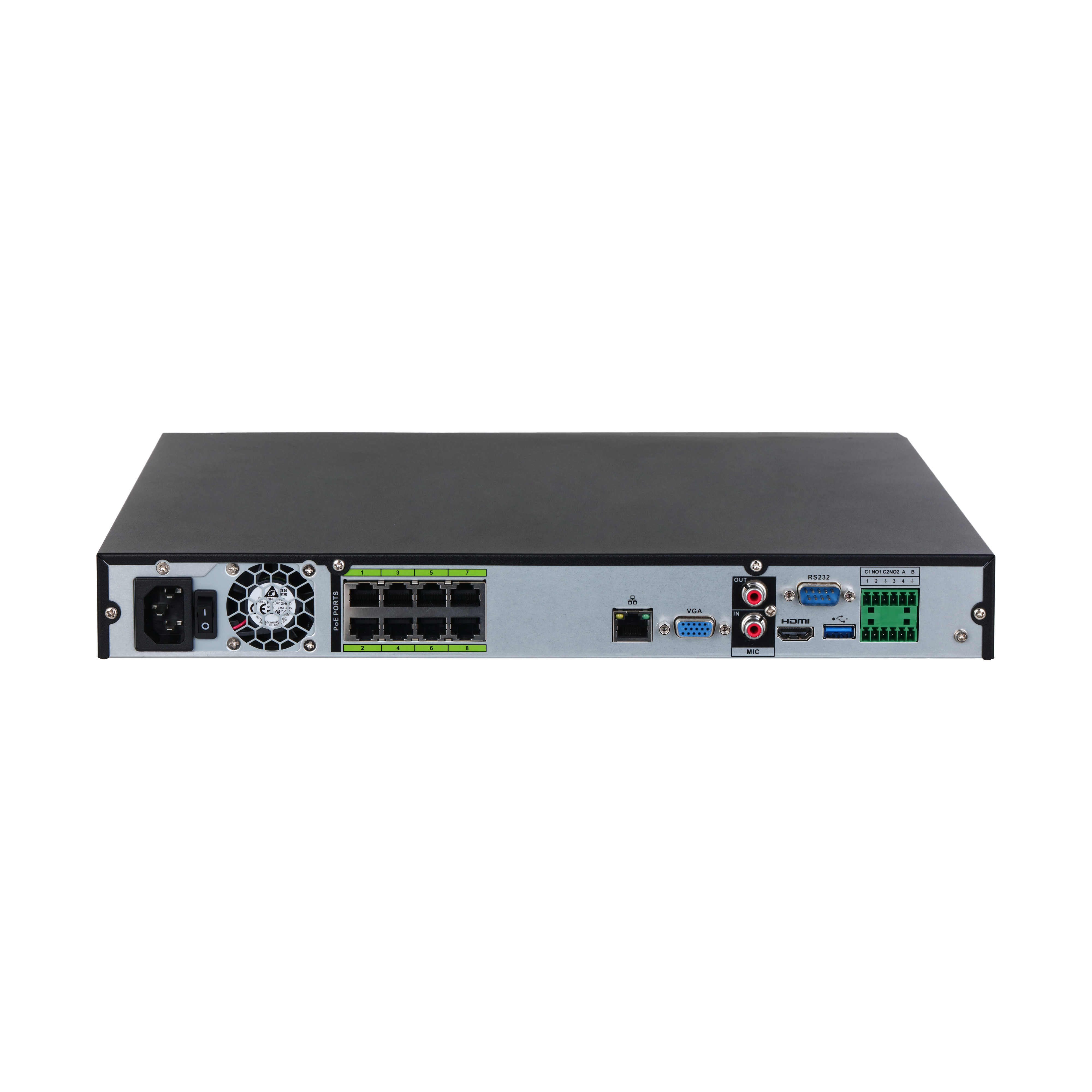 Dahua CCTV-Zubehör  16CH 2HDD 1U NETWORK VIDEO RECORDER, DHI-NVR5216-8P-EI