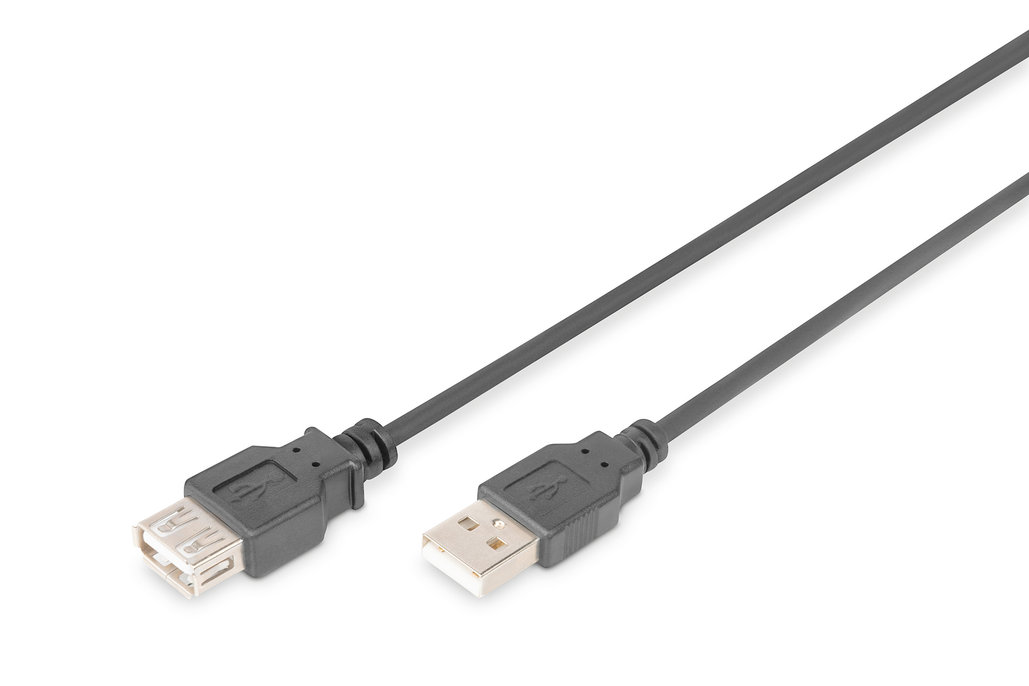 DIGITUS AK-300202-030-S USB 2.0 Verlängerungskabel, Typ A St/Bu, 3.0m