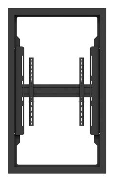 TV-Wandhalterung, Metall, schwarz, Montageschienen