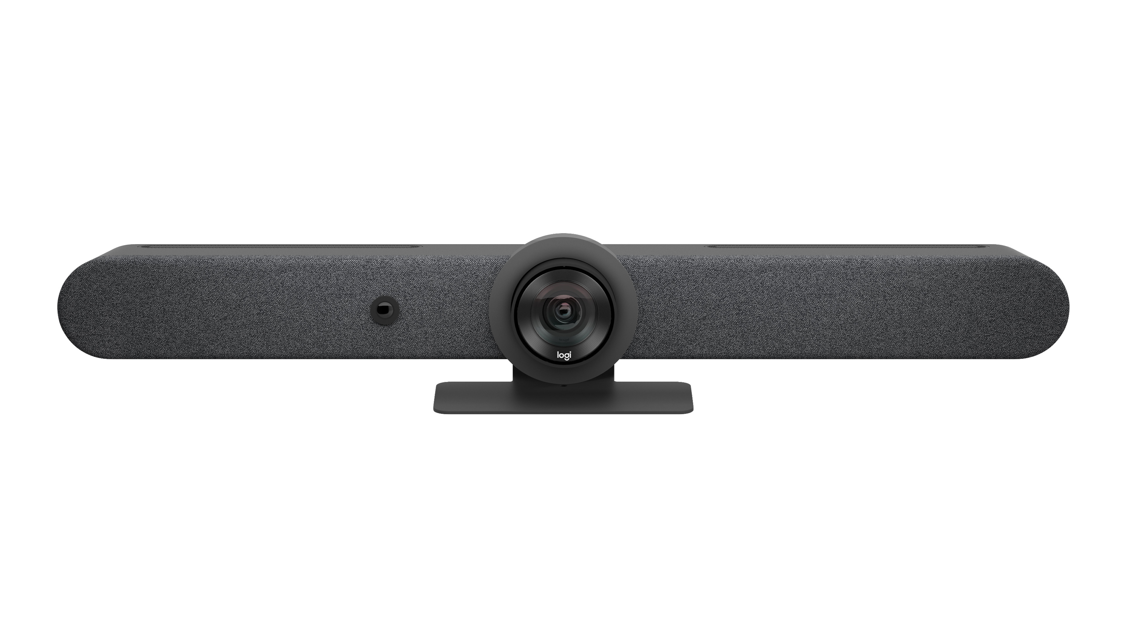 Videokonferenzkamera, Soundbar, Webcam, Dunkelgrau, Textilbespannung