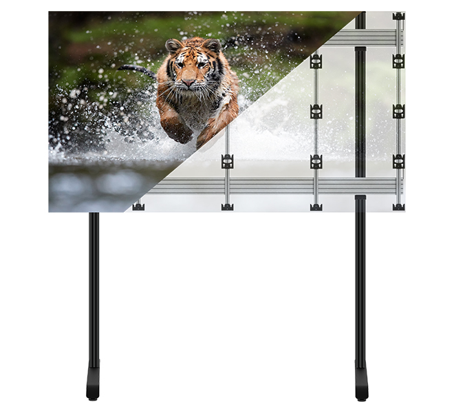 B-TECH SYSTEM X - Floor Stand for INFiLED WP Series 4x4 DVLED Videowalls BT93INFWP-S-4X4/BB B-TECH SYSTEM X - Floor Stand for INFiLED WP Series 4x4 DVLED Videowalls BT93INFWP-S-4X4/BB