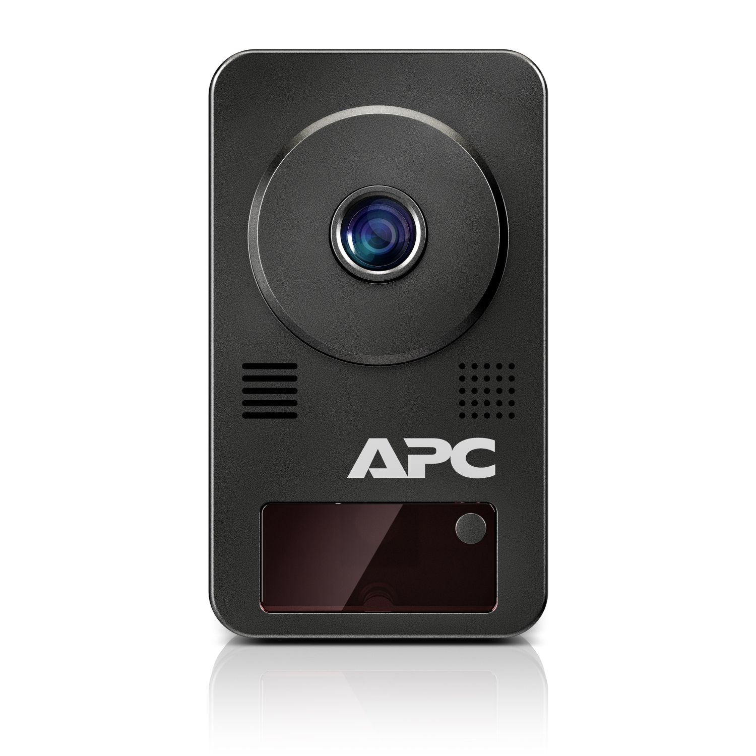 Überwachungskamera, IP-Kamera, Rundoptik, LED-Frontblende, APC Brand sichtbar