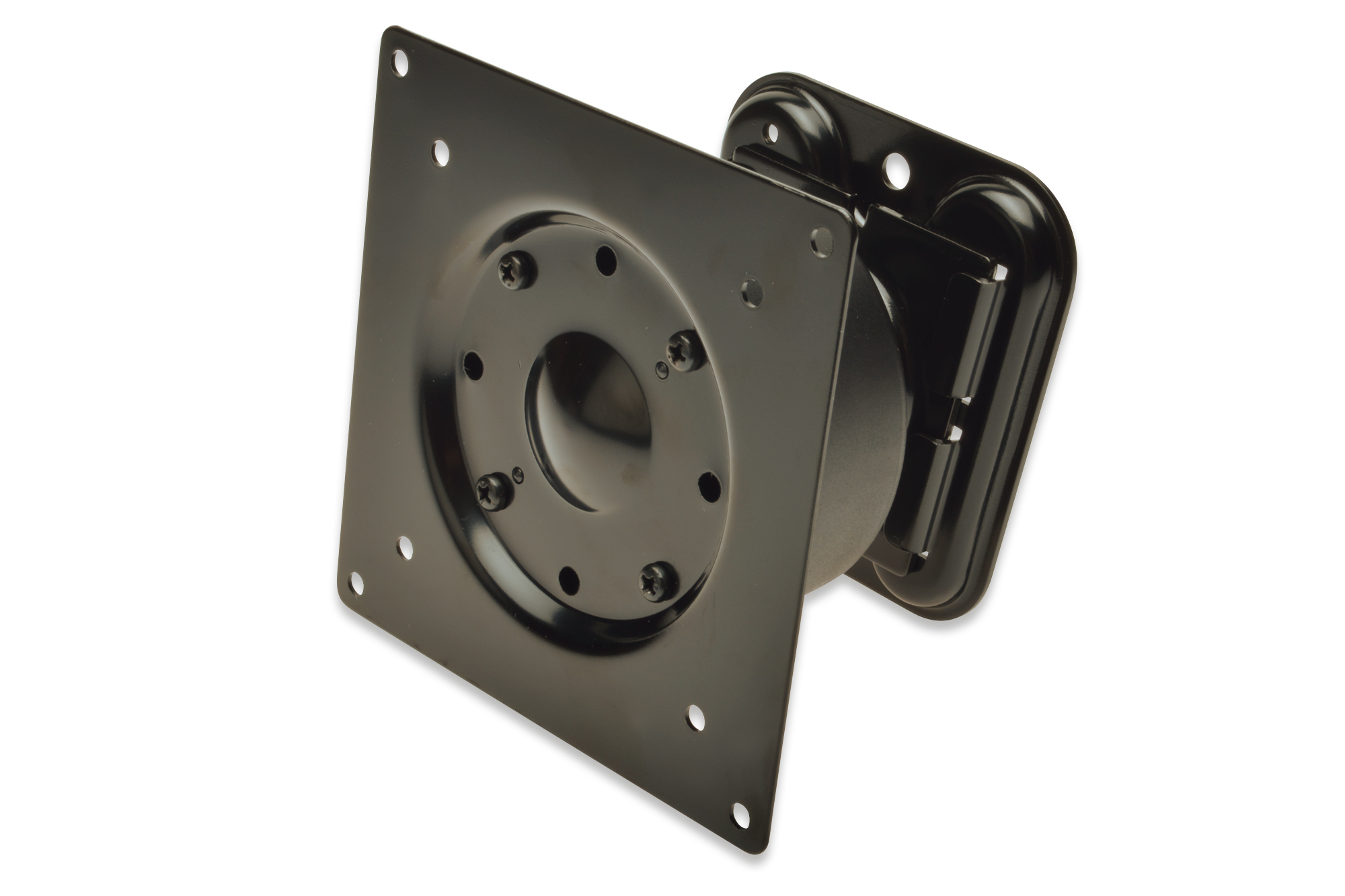 wandhalter, plattenmontage, metall, schwarz, rohrzylinder
