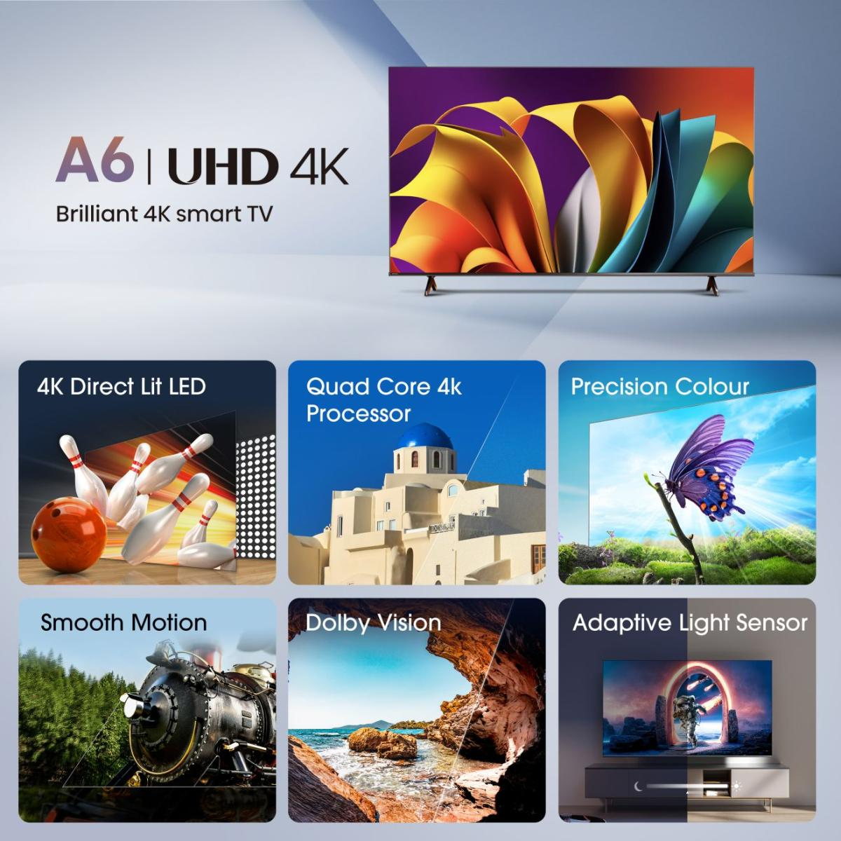 Hisense TV 43A6N Werbung, Plakat