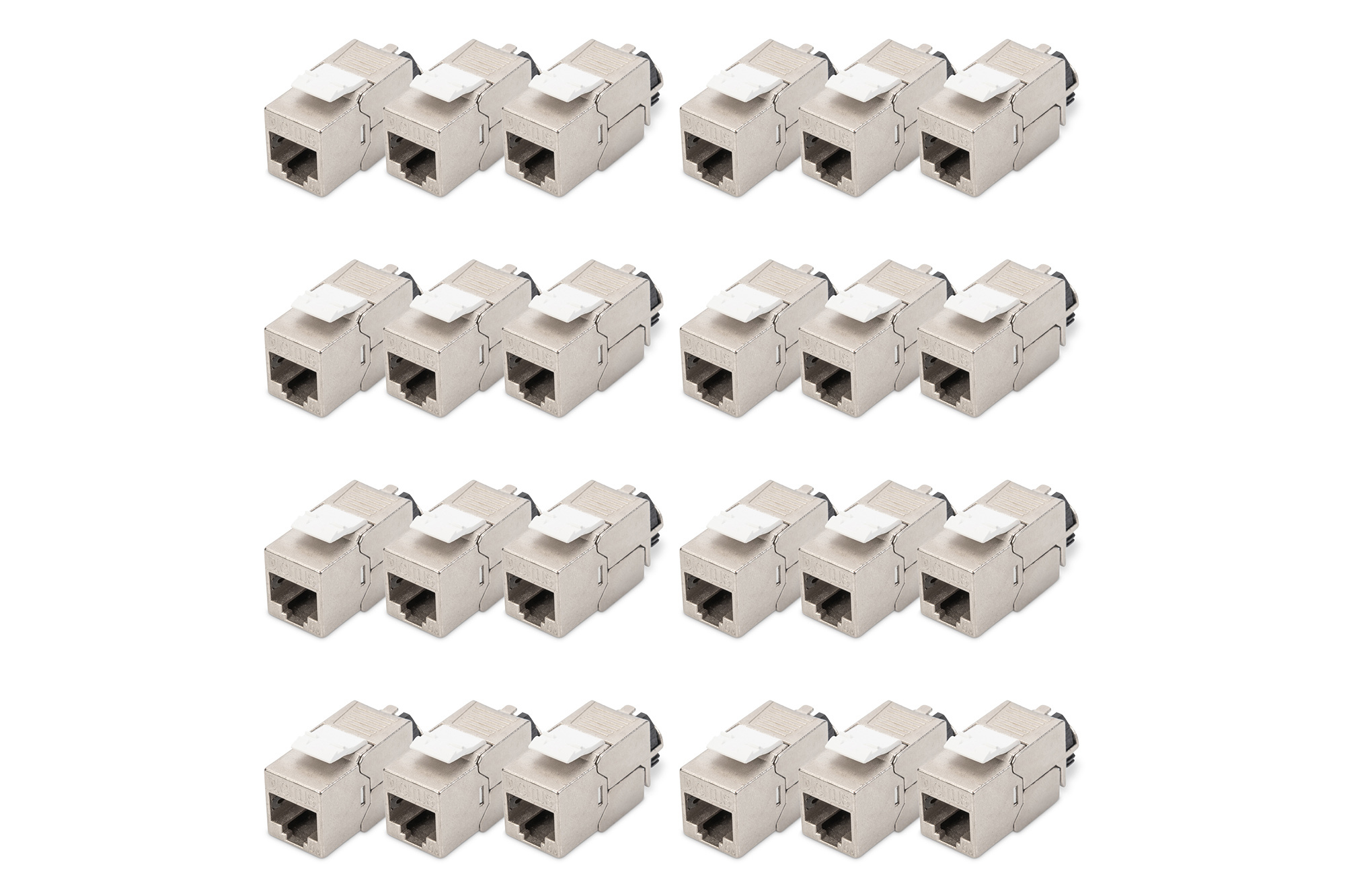 DIGITUS DN-93617-24 CAT 6A Keystone Modul, geschirmt mit intelligentem Kabelmanager, Set (24 Stück) DIGITUS DN-93617-24 CAT 6A Keystone Modul, geschirmt mit intelligentem Kabelmanager, Set (24 Stück)