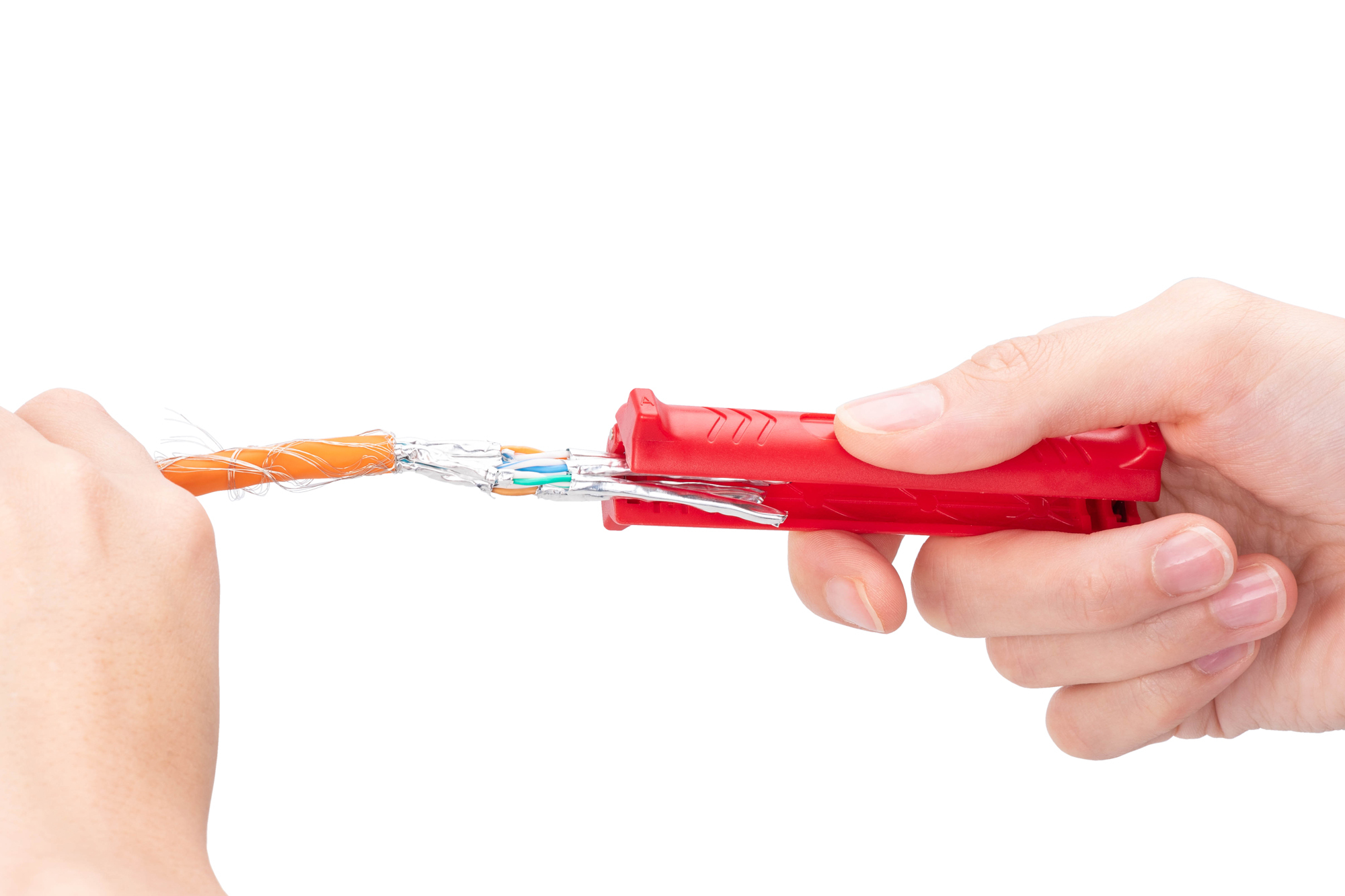 DIGITUS DN-94001-1, Abisolierwerkzeug für Netzwerkkabel für Mehraderkabel, bis zu AWG 24
