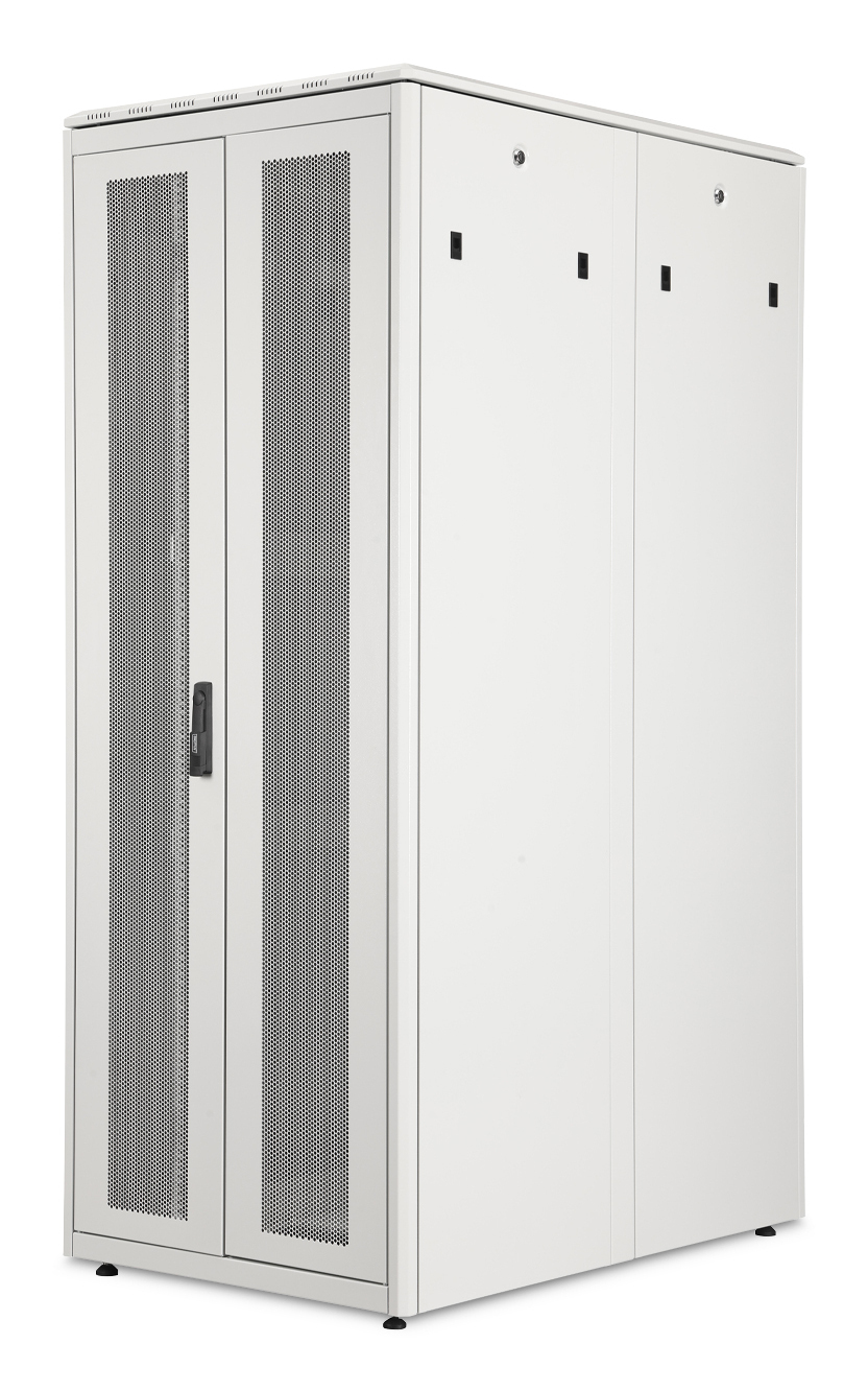 Server-Schrank, Daten-Schrank, Netzwerk-Schrank, Metallschrank, schließbare Tür