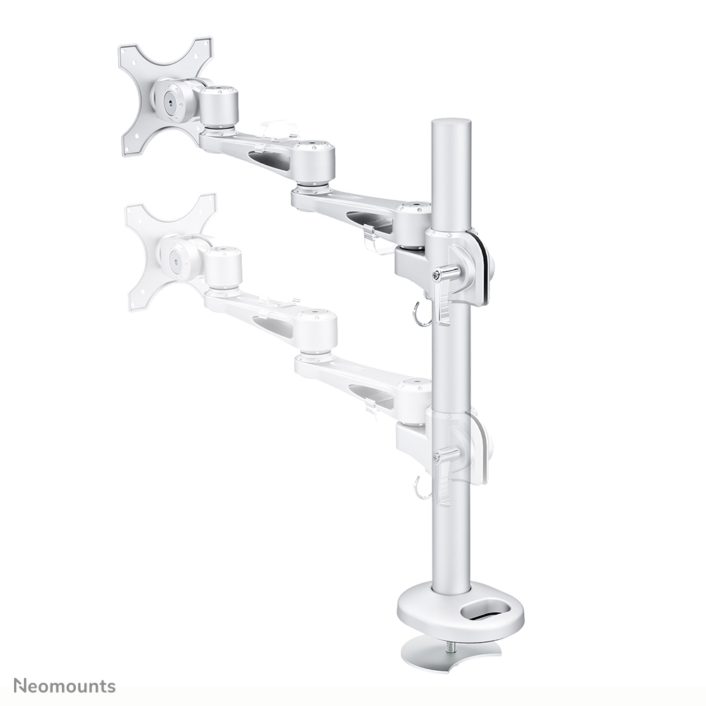 Neomounts Monitor-Tischhalterung - 10 kg - 25,4 cm (10") - 76,2 cm (30") - 100 x 100 mm - Höhenverstellung - Silber
