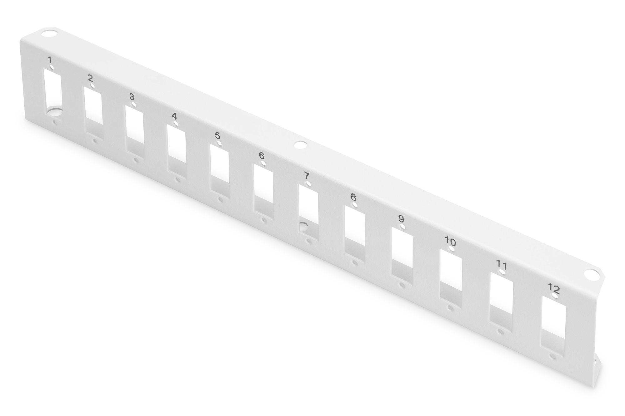 Abdeckung, Panel, Slots, 12-fach, Weiß