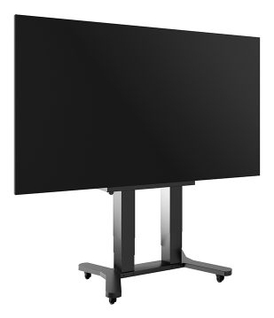 Monitor, Schwarz, Flachbildschirm, Rollständer, Höhenverstellbar