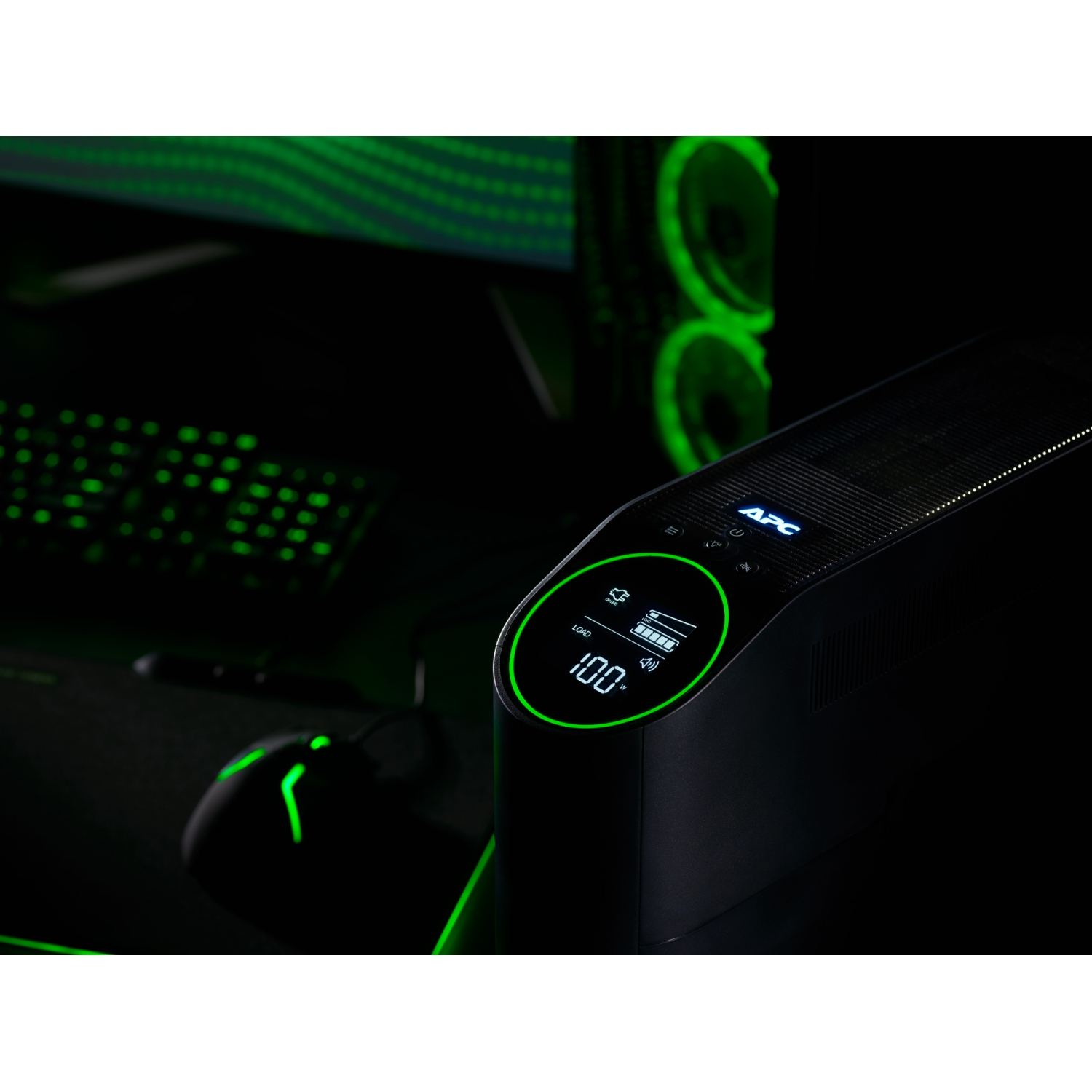 APC Back-UPS Pro 2200VA for Gaming, 230V, Pure Sinewave, LCD, Black, UK