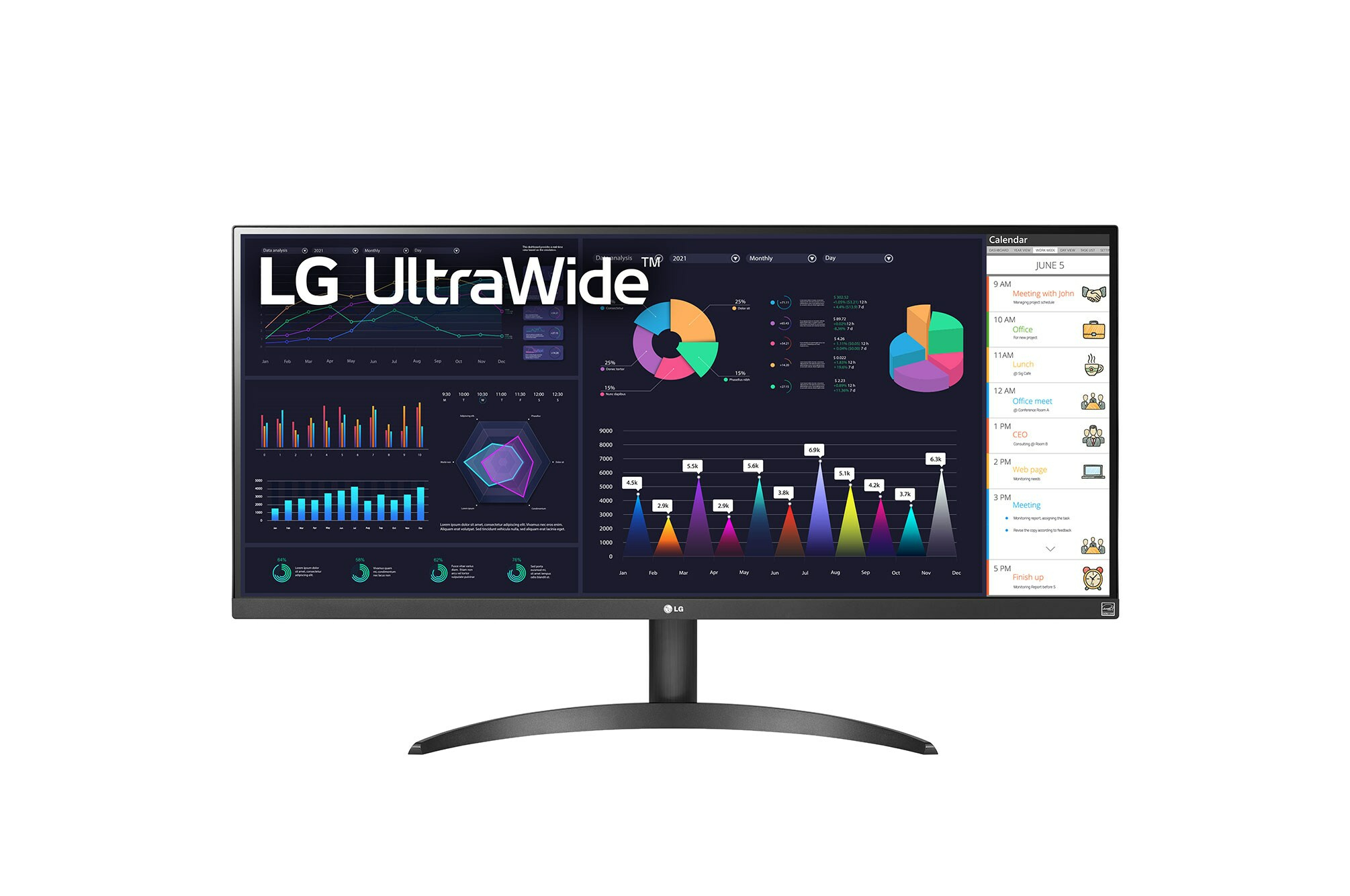 LG Monitor 34" 34WQ500-B UltraWide VESA HDR HDMI USB DP IPS 21:9 LG Monitor 34" 34WQ500-B UltraWide VESA HDR HDMI USB DP IPS 21:9