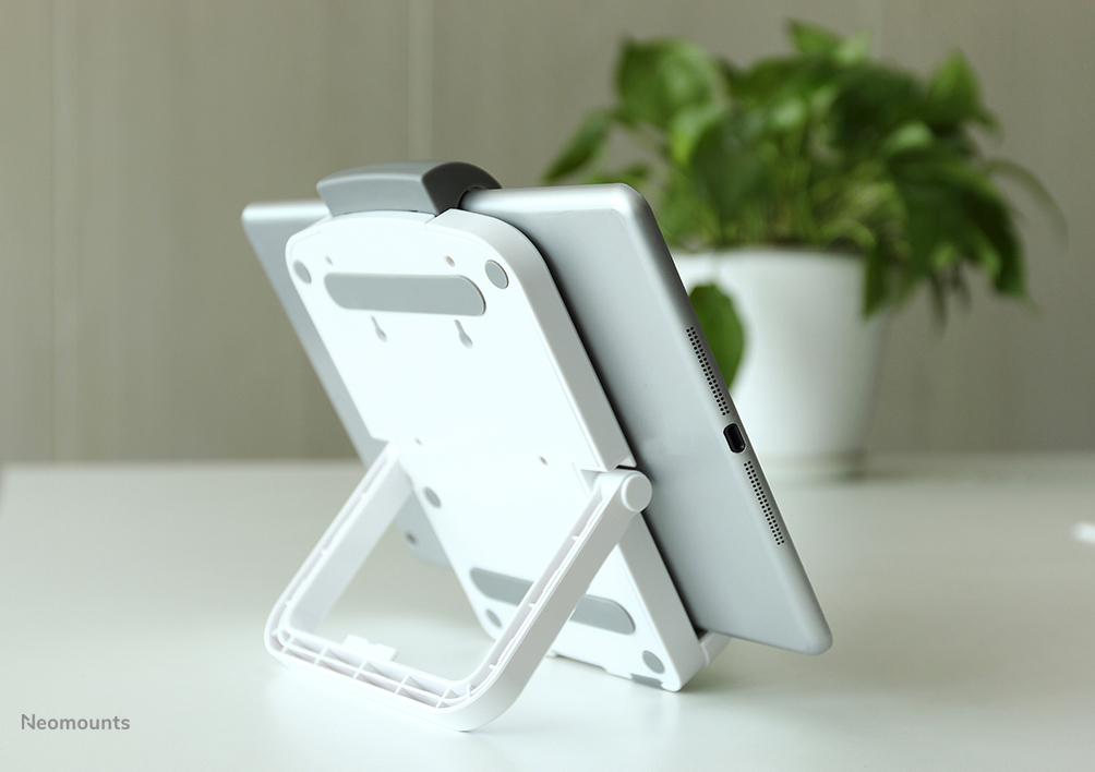 Neomounts Tablet-Ständer - 25,4 cm (10 Zoll) - 17,8 cm (7 Zoll) - Weiß - 1 kg - Tisch/Bank - China