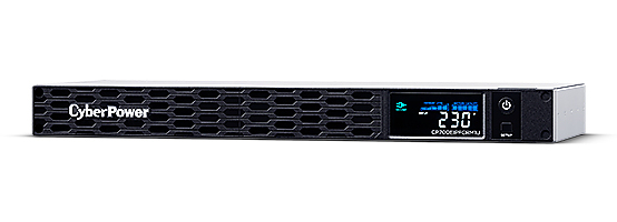 CyberPower CP700EIPFCRM1U Line-Interactive USV 700VA/420W, 1HE, AVR, LCD, USB, RJ45, 6xIEC, SmartSlot Elektronik, Hardware, Computerausrüstung, CD-Player, Bildschirm