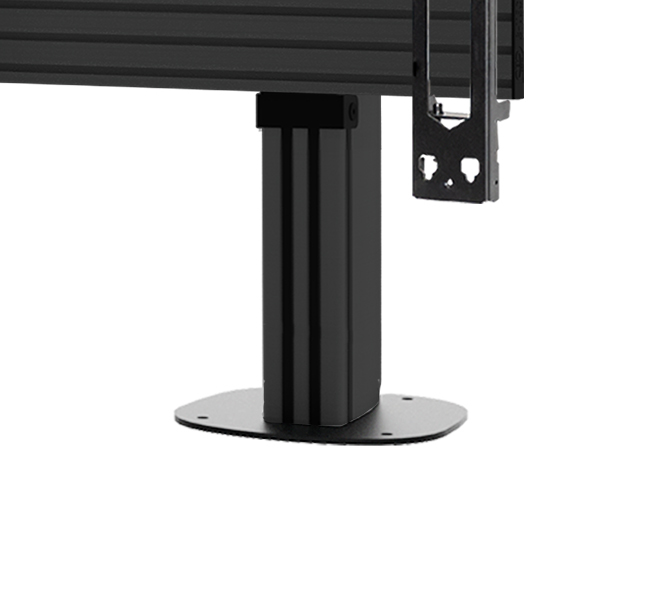 B-TECH SYSTEM X - Bolt-Down Stand for 4x4 Sony Crystal dvLED Displays BT9372-FM-4X4-SON-CRY-ZRD/B