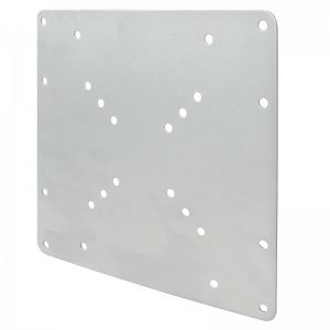 HAGOR VESA Adapterplatte AP 200/400 silber Aluminium, Weißes Brett