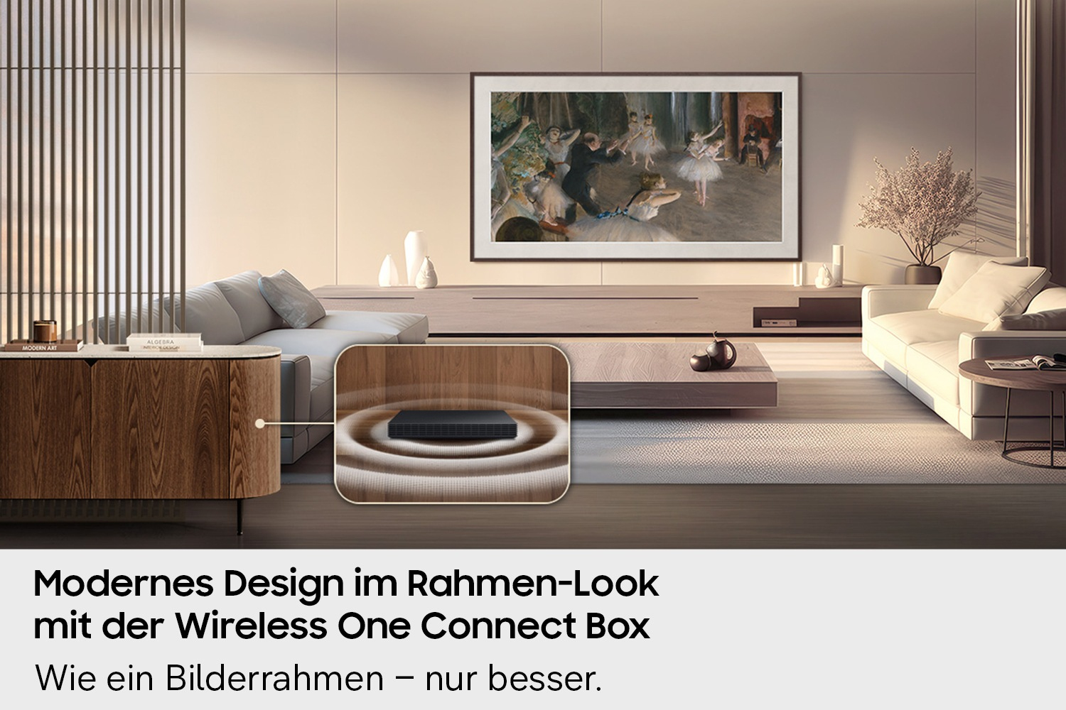 wohnzimmer, fernseher, wanddeko, holzmöbel, vitrine