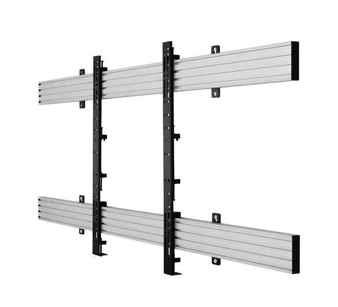 TV mount, wall mount, metal, black, slide rail