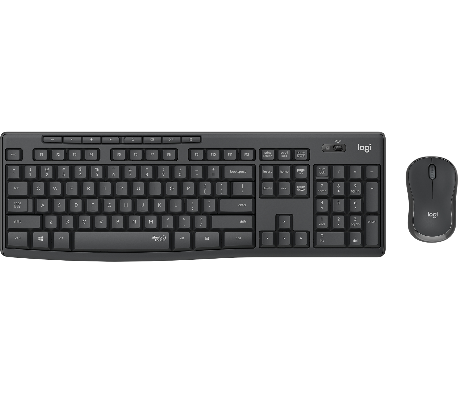 Logitech Tastatur-Maus-Set MK295, schwarz