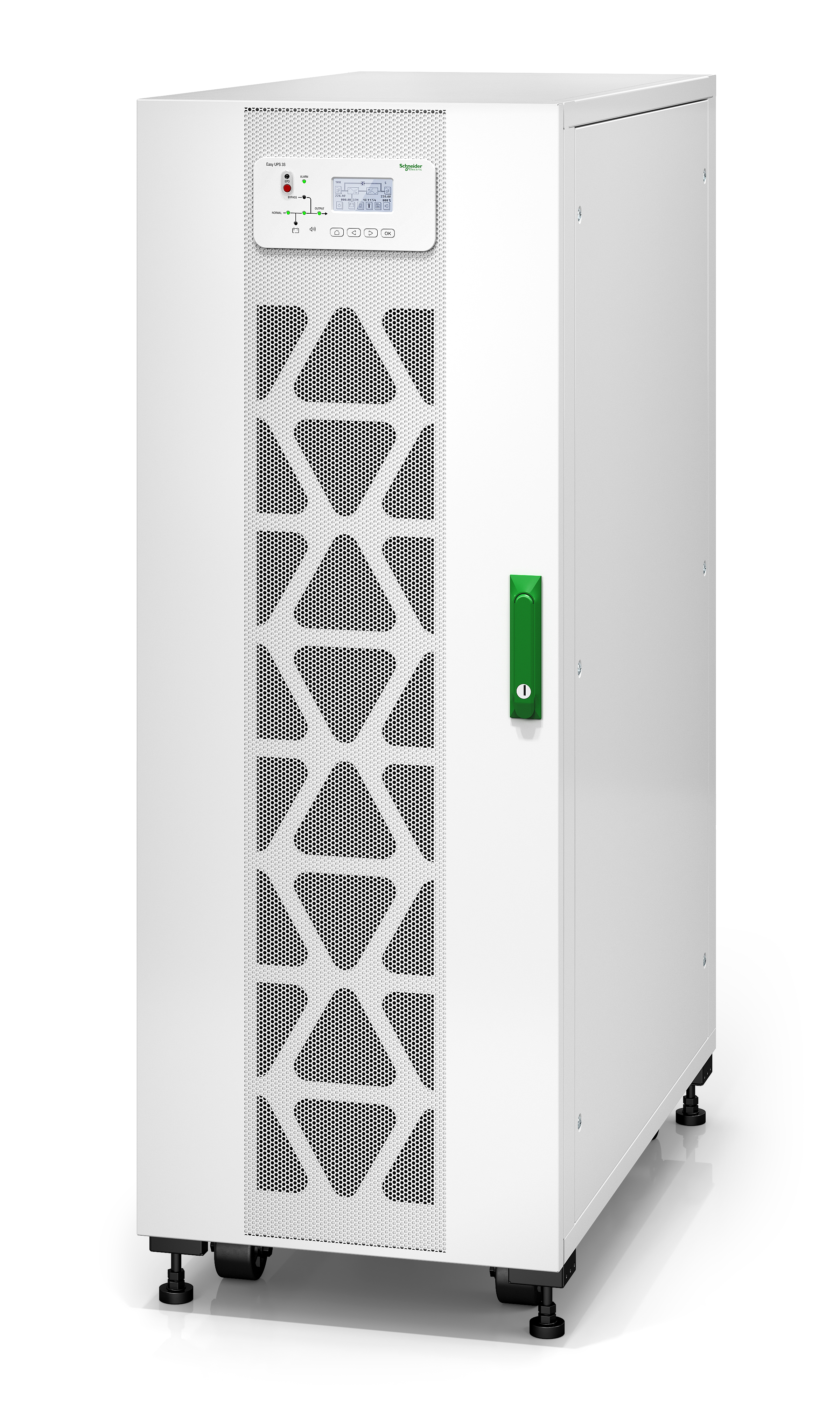 APC E3SUPS40KHB1 - Easy UPS 3S 40 kVA 400V 3:3 UPS, 3 internal 7Ah modular battery strings, expandable to 4 APC E3SUPS40KHB1 - Easy UPS 3S 40 kVA 400V 3:3 UPS, 3 internal 7Ah modular battery strings, expandable to 4