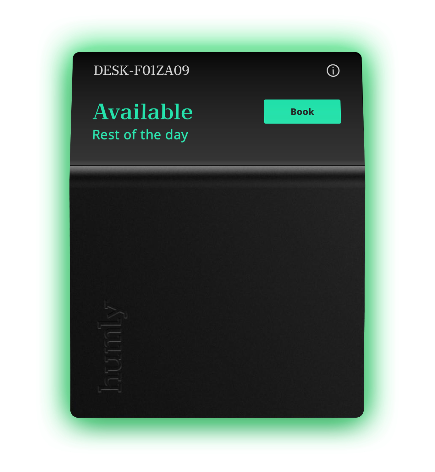 Schreibtisch, schwarz, glänzend, Monolith, Heftigkeit