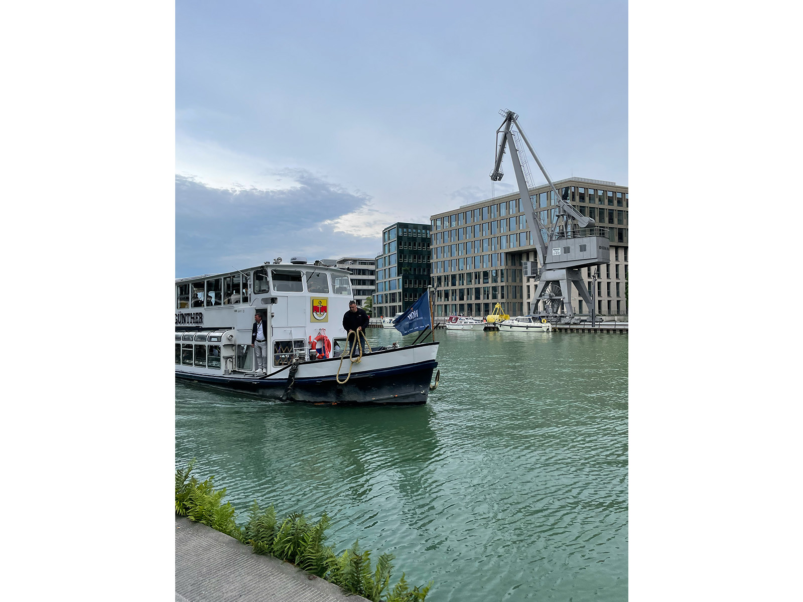 Boot, Wasser, Hafen, Kran, Schiff