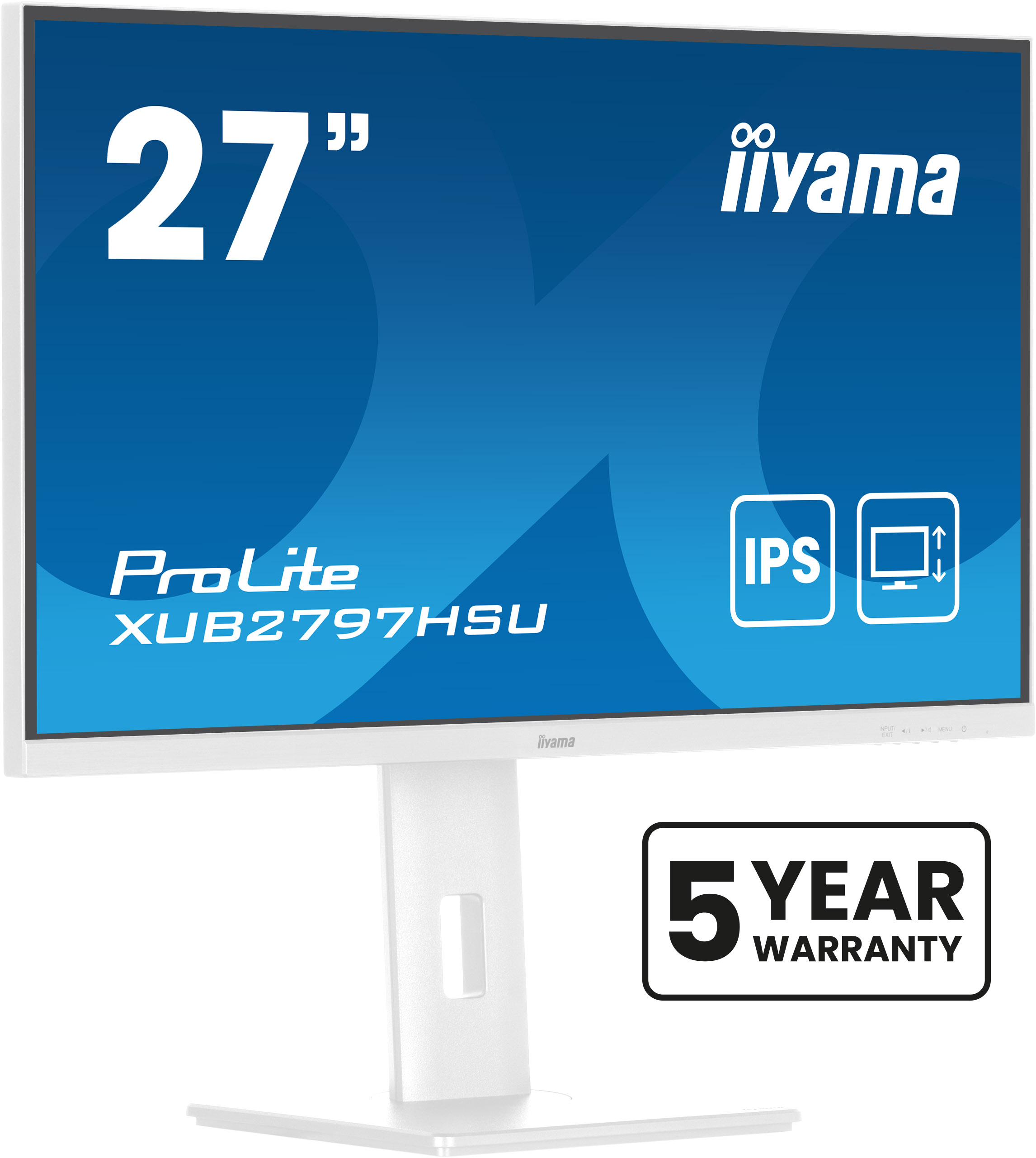 IIYAMA Monitor XUB2797HSU-W2 inkl. 5 Jahre Hersteller-Garantie Computerausrüstung, Überwachen, Bildschirm, FERNSEHER