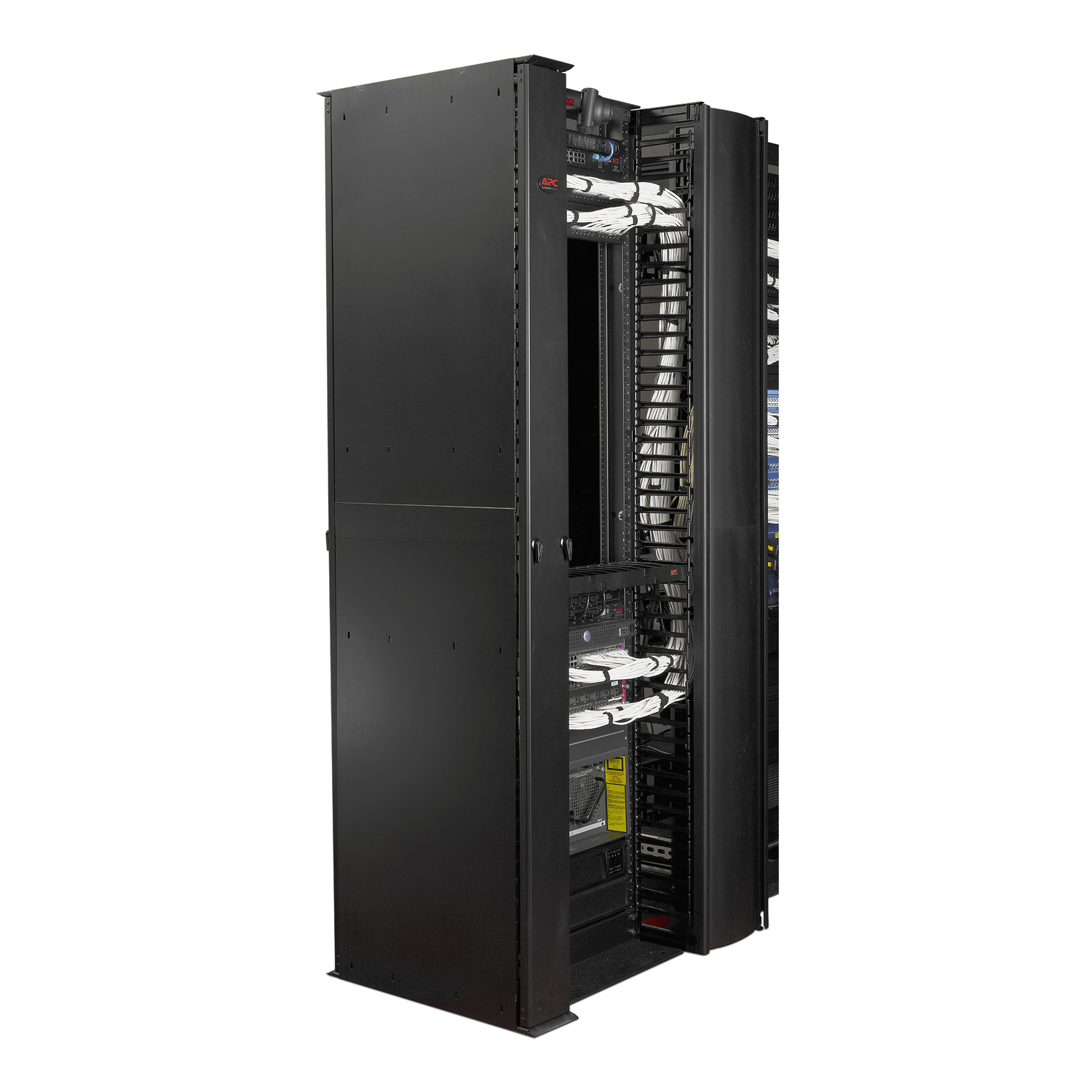 Serverrack, Schrank, Netzwerkrack, Kabelmanagement, Rechenzentrum