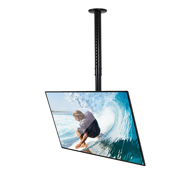 B-TECH Telescopic Flat Screen Ceiling Mount with Tilt (VESA 600 x 400) - 0.6m to 1m Ø50mm Pole BT8427/BS