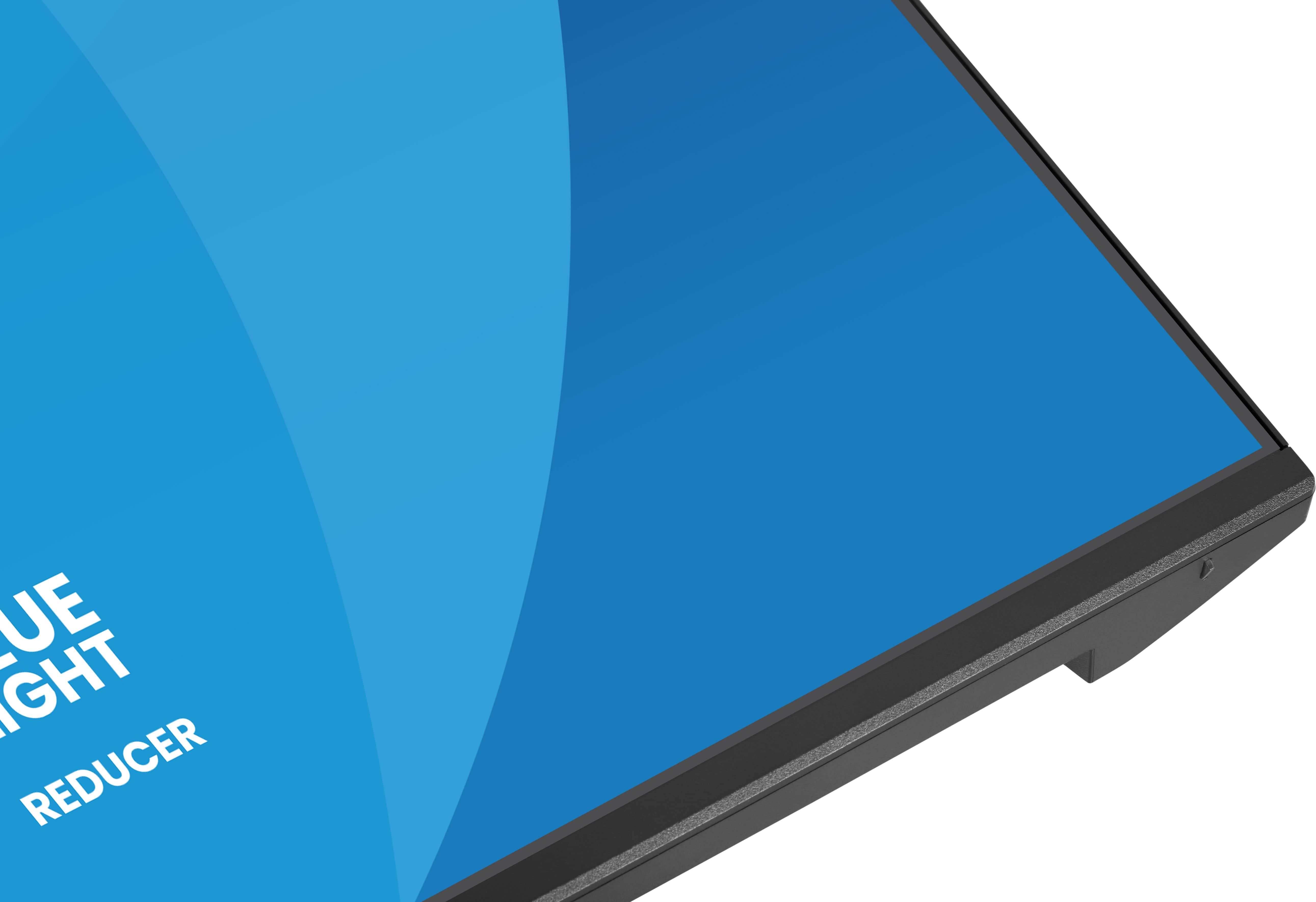 laptop, blue screen, edge, screen bezel, corner