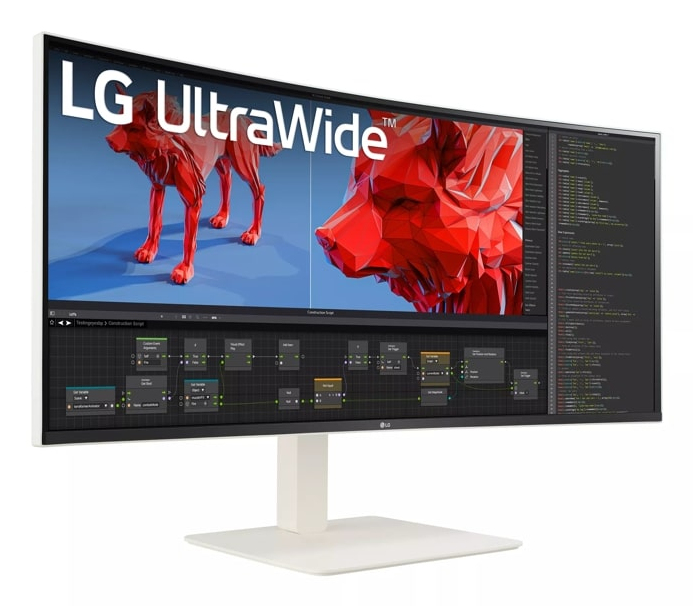 LG Monitor  38" 38WR85QC-W UltraWide QHD+ HDMI DP USB 21:9 weiÃŸ