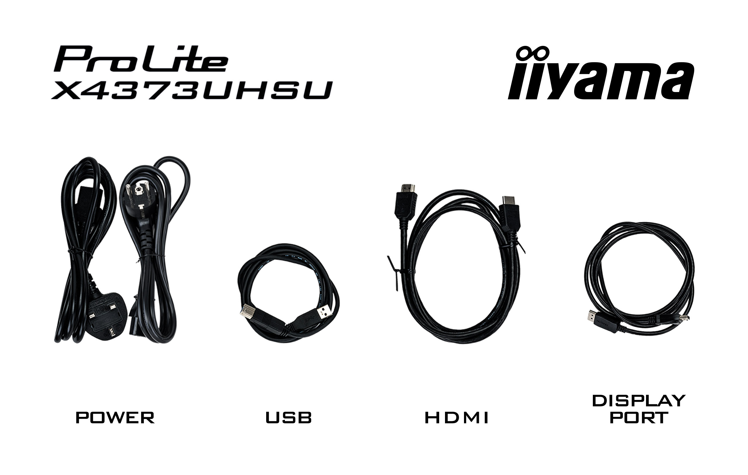 IIYAMA Monitor X4373UHSU-B1 Adapter, Elektronik