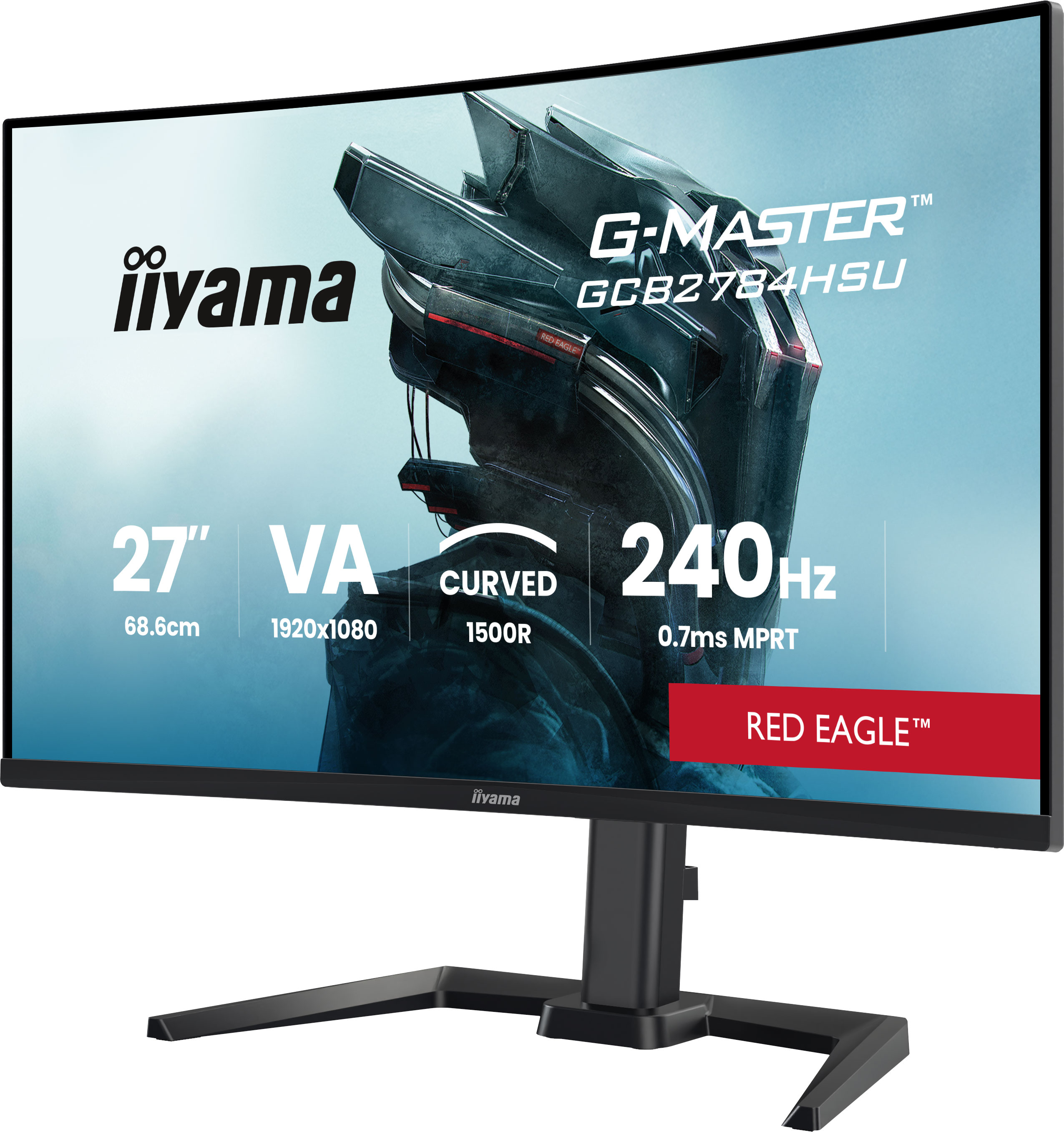 27 Zoll, VA-Panel, curved, 240 Hz, Monitorelement