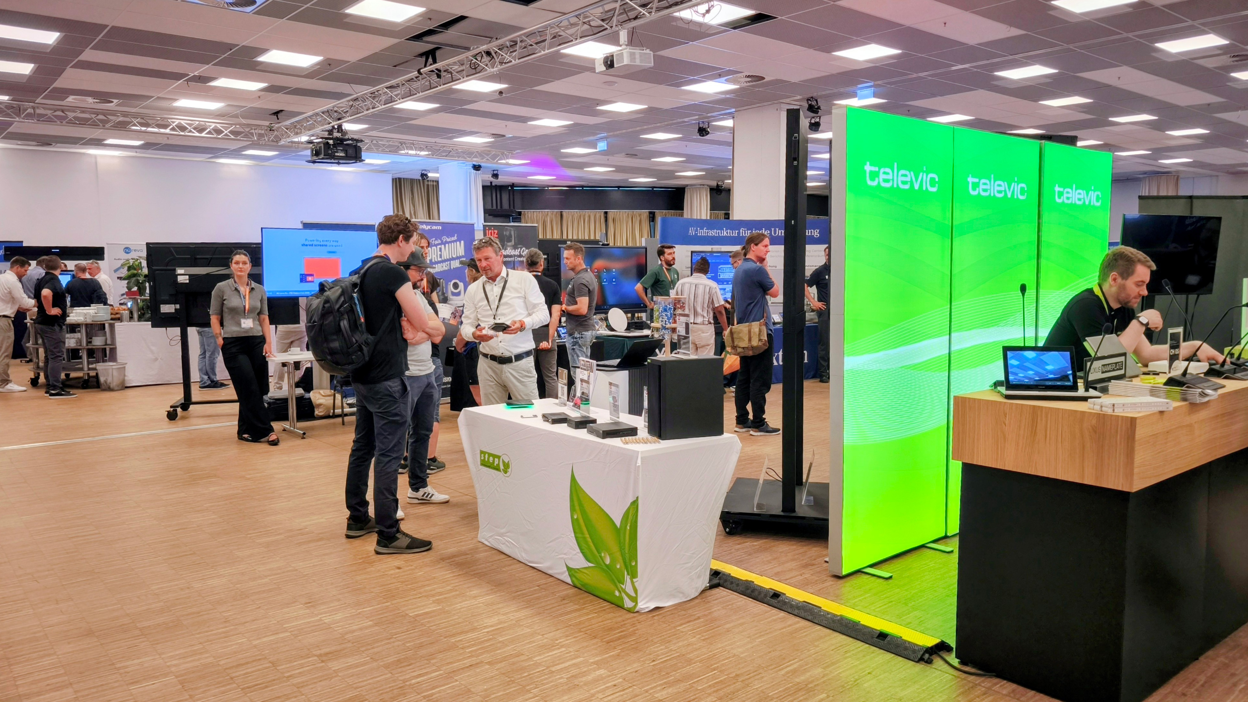 präsentationen, messe, konferenz, stände, grüner bildschirm
