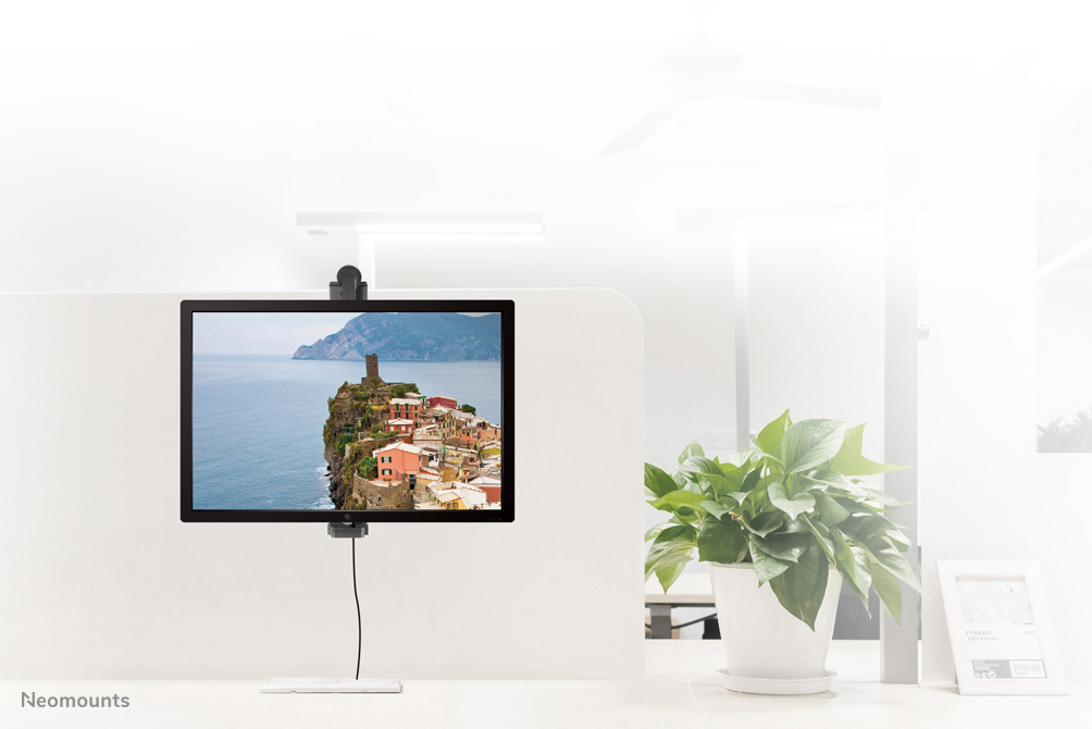 Neomounts Monitor-Tischhalterung - Klemme - 8 kg - 25,4 cm (10 Zoll) - 76,2 cm (30 Zoll) - 100 x 100 mm - Schwarz