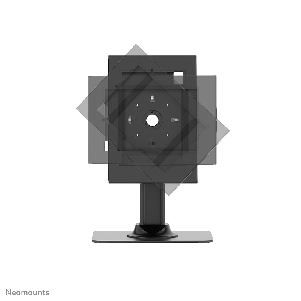 monitor-arm, Montageplatte, verstellbarer Ständer, rechteckige Platte, schwarze Hardware