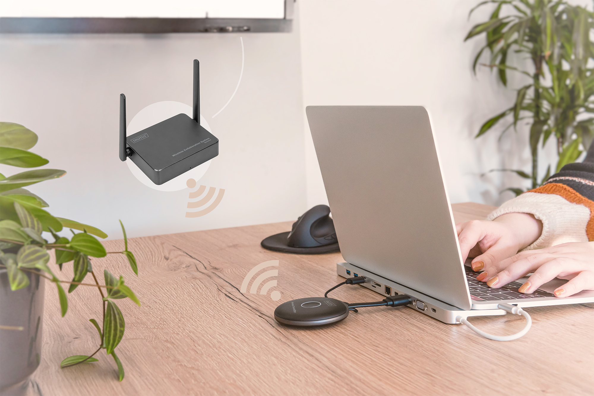 Drahtloser Router, Antennen, WLAN Access Point, USB-C Plattform, Router System