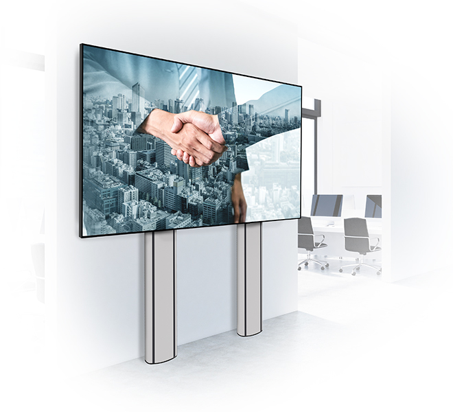 B-TECH MODE-AL - Premium Floor-To-Wall Single Screen Twin Column UC Stand - (VESA 900 x 800) - 2m BT8707/BS B-TECH MODE-AL - Premium Floor-To-Wall Single Screen Twin Column UC Stand - (VESA 900 x 800) - 2m BT8707/BS