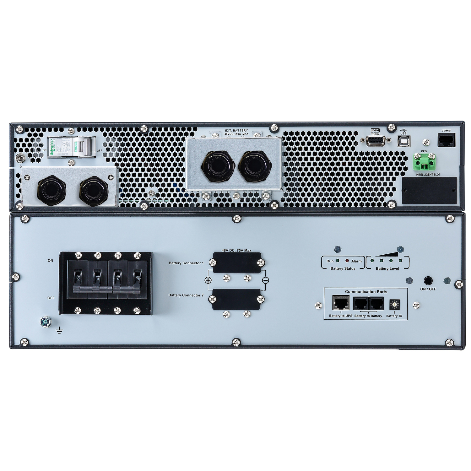 Rackmount, Netzteil, Metallgehäuse, Rack-Chassis, Anschlüsse