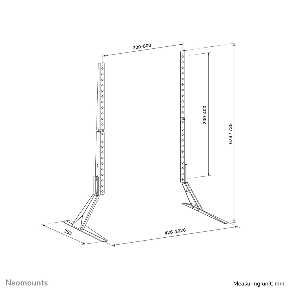 Neomounts TV Tischständer VESA 800x400 DS45-430BL19
