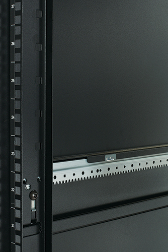 Rack, Server-Rack, Металлер Rahmen, Vertikale Schiene, Lochmuster