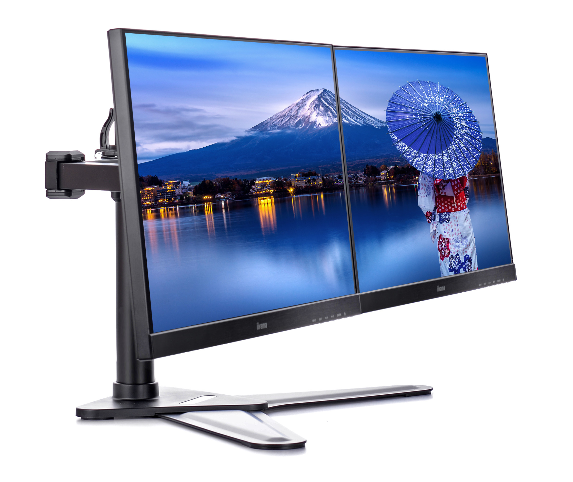 Dual monitor, LED-Monitor, 32 Zoll, IPS-Panel, verstellbarer Stand