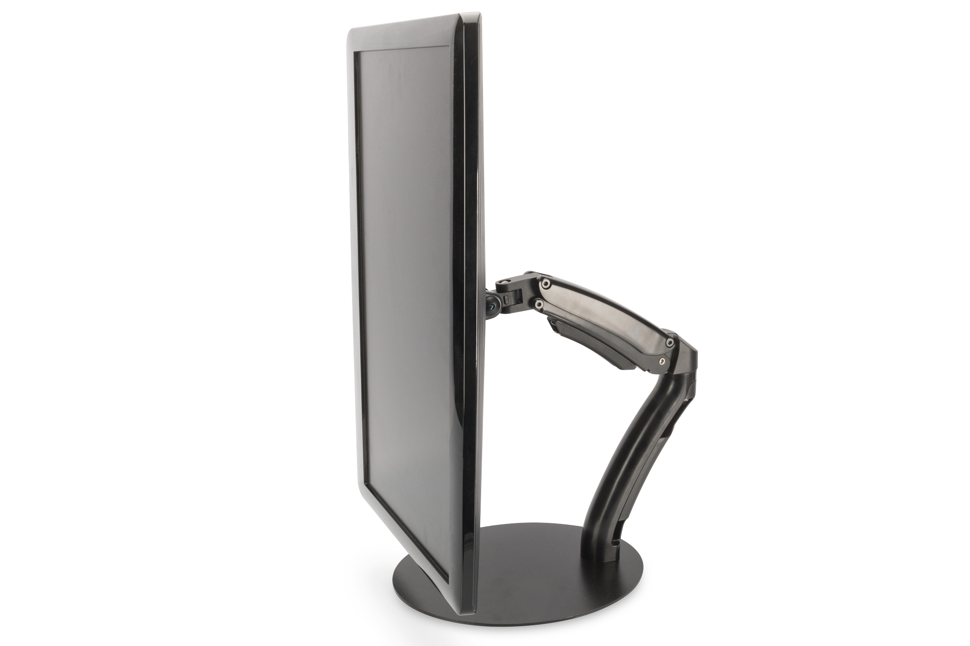 Monitor, Monitorarm, Verstellbar, Schwarz, Schreibtischsetup